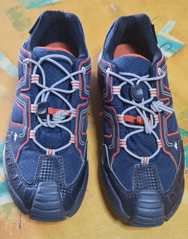 Zapatillas Montaña Quechua Azul/Naranja n° 37