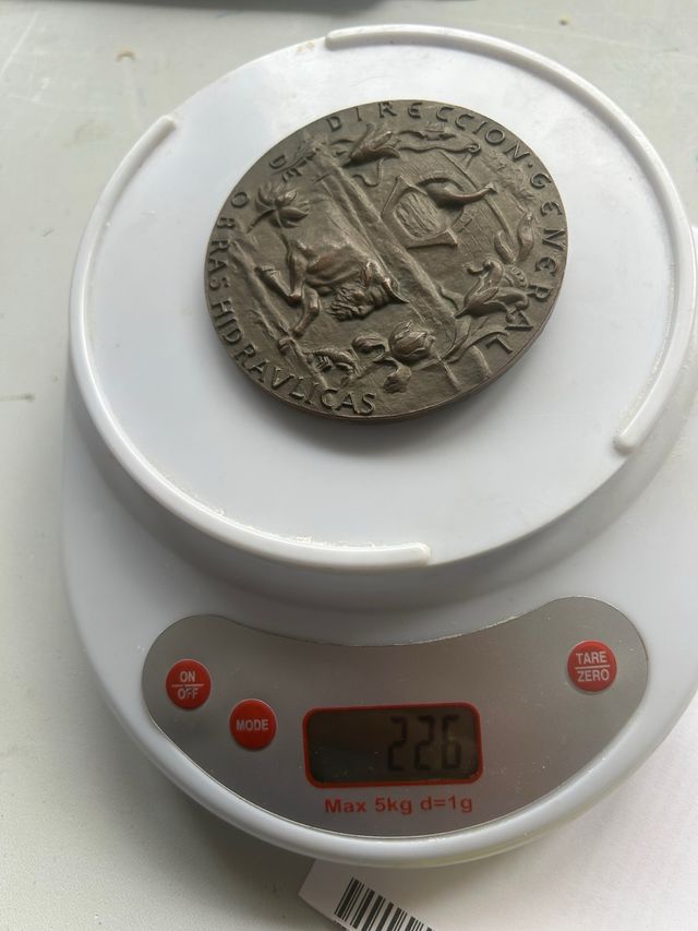 Medalla bronce Obras Hidráulicas 1976