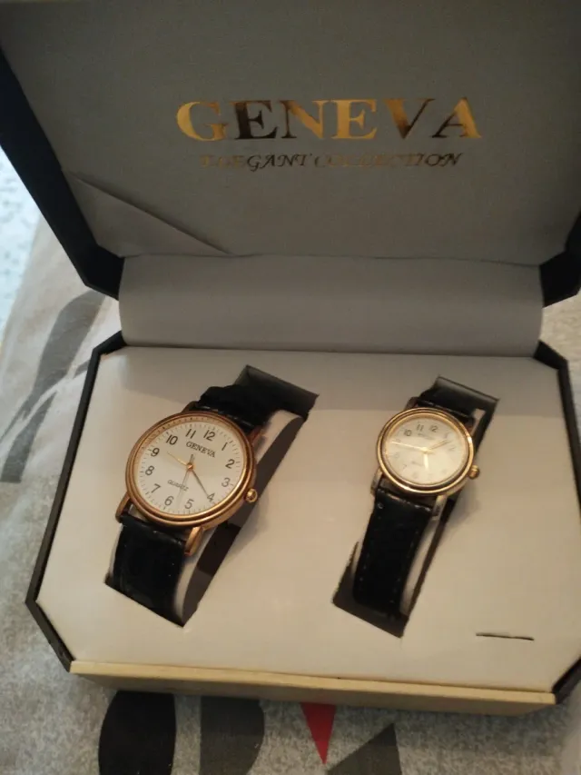 Par de Relojes Geneva Elegance Collection