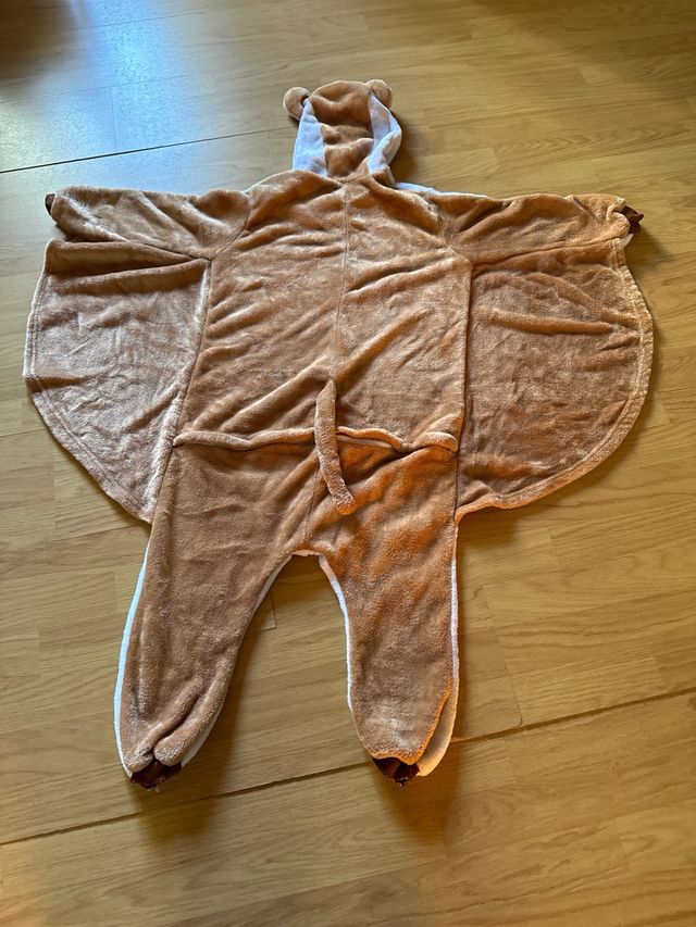 Pijama/Disfraz Ardilla Voladora Talla 10