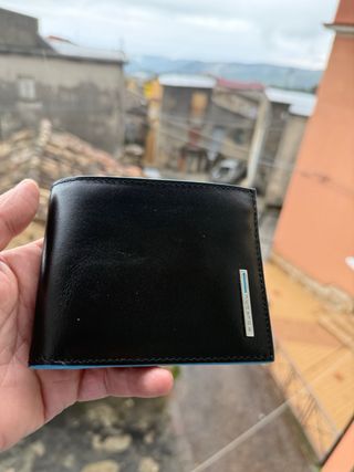 Portafoglio Piquadro nero e blu