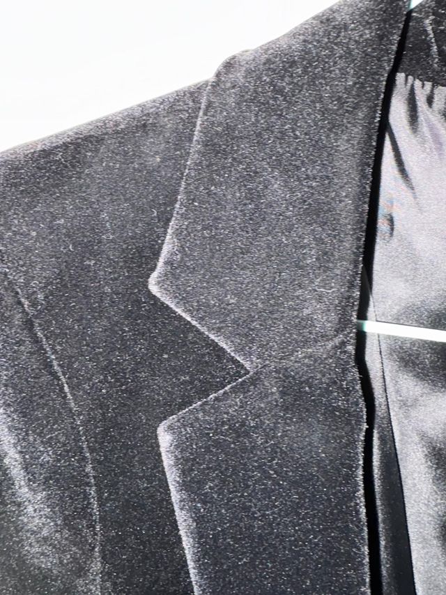 Americana terciopelo Mango niño T12