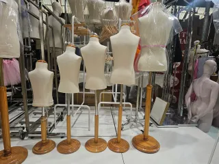 Lote 5 maniquies infantiles de costura.