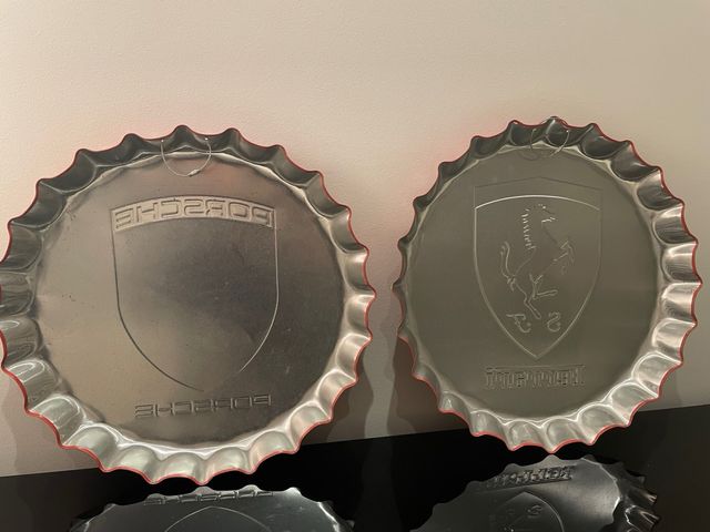 Placas Decorativas Porsche y Ferrari