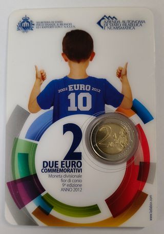 Moneta Commemorativa 10 anni Euro RSM