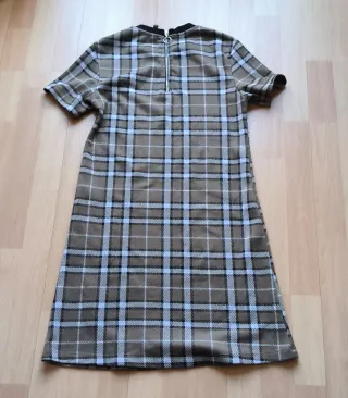 Vestido cuadros Stradivarius