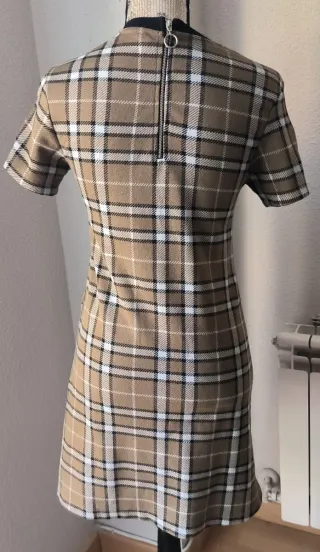 Vestido cuadros Stradivarius