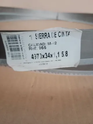 Sierra de cinta 4970x34x1,1 5/8