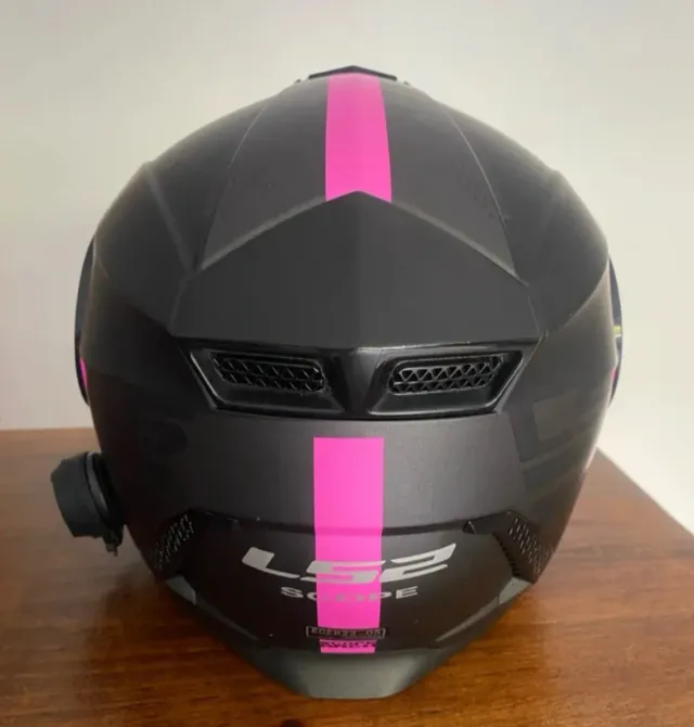 Casco Integral L52 Negro y Rosa