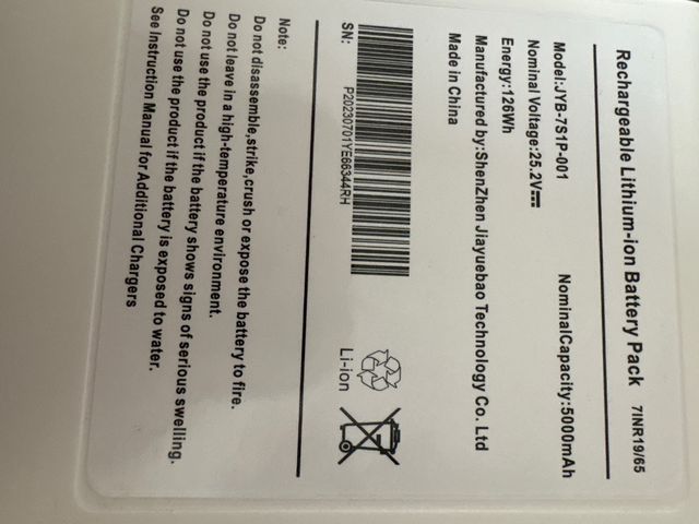 Batería aspiradora inalámbrica