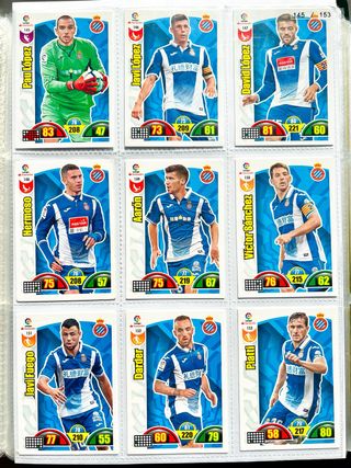 Lote 18 cromos RCDE Espanyol Adrenalyn 2017-18