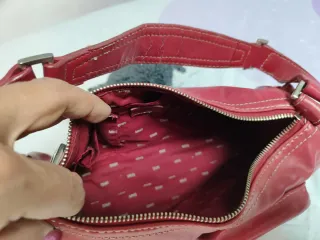 Bolso de mano/hombro de  Mango Rosa Piel