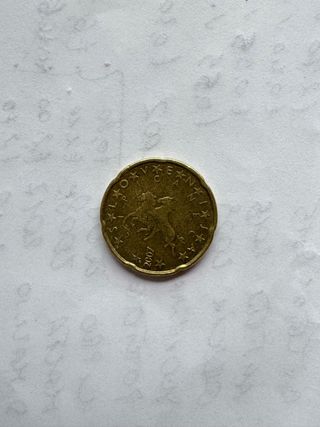 Moneta 0.20 cent.euro Slovenia 2007