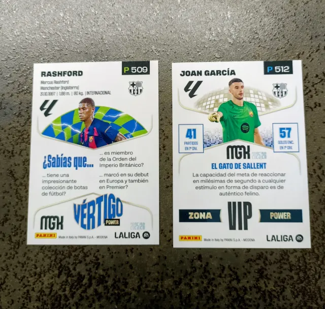 2 MGK 25-26 Power P509 Rashford P512 Joan Garcia