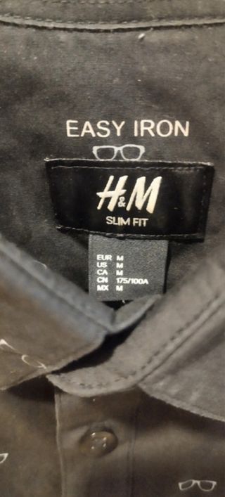 Camisa H&M estampada gafas