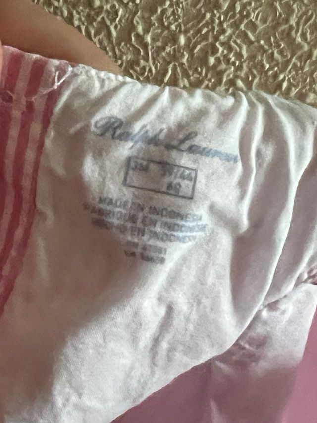 Vestido Ralph Lauren bebé rosa rayas