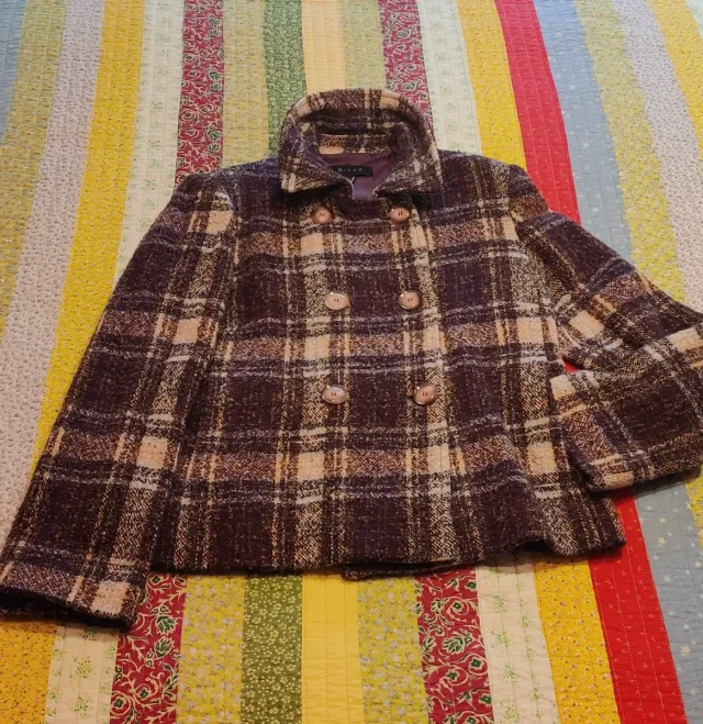 Chaqueta de cuadros mujer