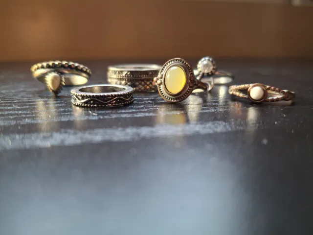 Conjunto 6 Anillos Estilo Boho Antiguo