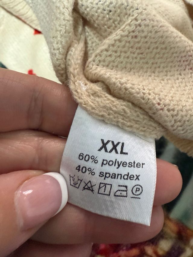 Jersey de punto fino reyes de corazones XXL