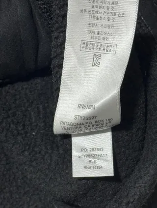 Patagonia vintage jacket zip black man size M