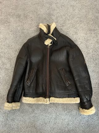 Chaqueta Bomber Cuero Aviador Vintage