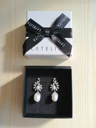 Pendientes perla Majorica colgantes