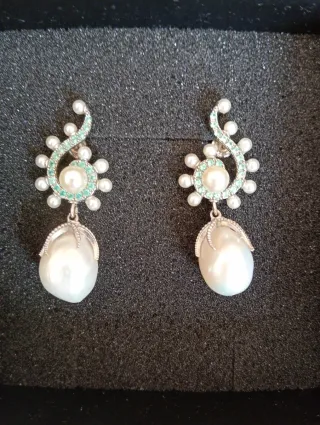 Pendientes perla Majorica colgantes