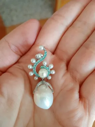 Pendientes perla Majorica colgantes