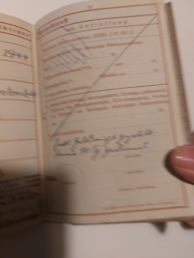 Wehrpass 1944 Soldado Alemán Granadero oferta