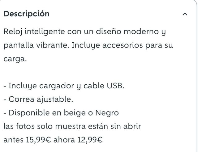 Reloj Inteligente Negro