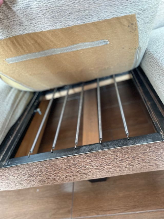 Sofá Chaise Longue Beige y Marrón