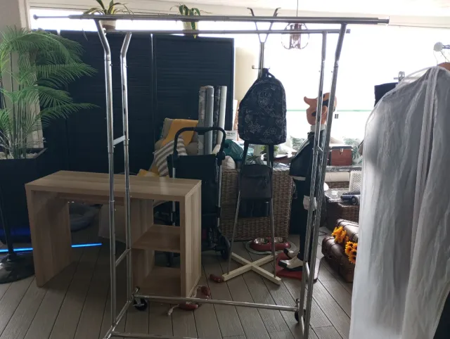 Burro para ropa de acero inoxidable.....