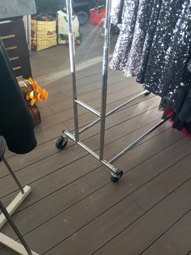 Burro para ropa de acero inoxidable.....