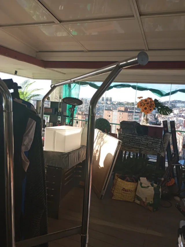 Burro para ropa de acero inoxidable.....