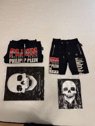 Philipp Plein Tuta Completa Uomo Nera