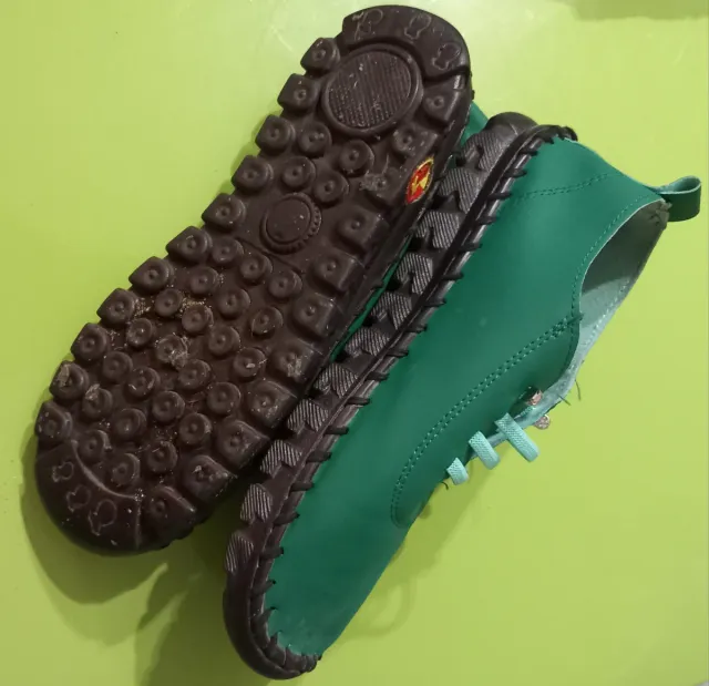 Zapatos planos mujer verdes