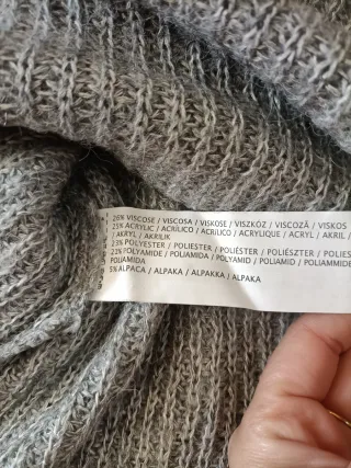 Maglione Alpaca di Mango Grigio