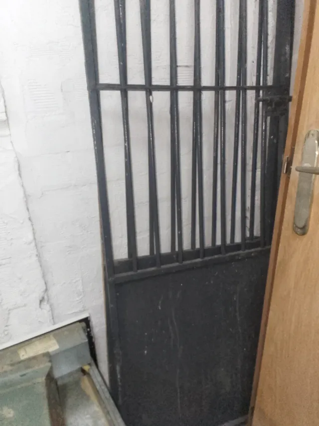 Reja de hierro forjado dos hojas