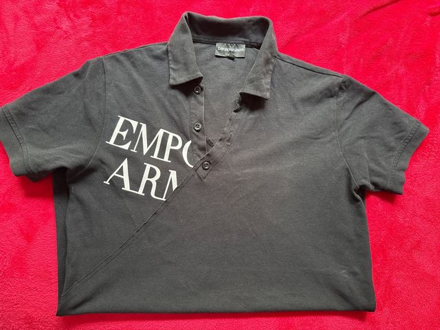 Camiseta Polo Emporio Armani Negra