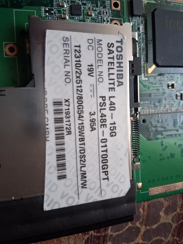 Placa Mãe Toshiba Satellite L40-150