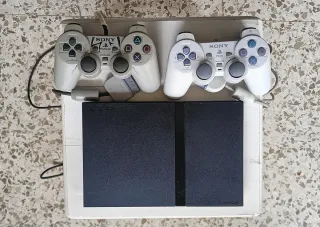 Consola PS2 Slim Sony Negra + dos mandos