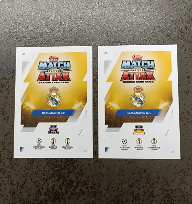 2 Match Attax 25/26 Topps Madrid Güler y Rüdiger