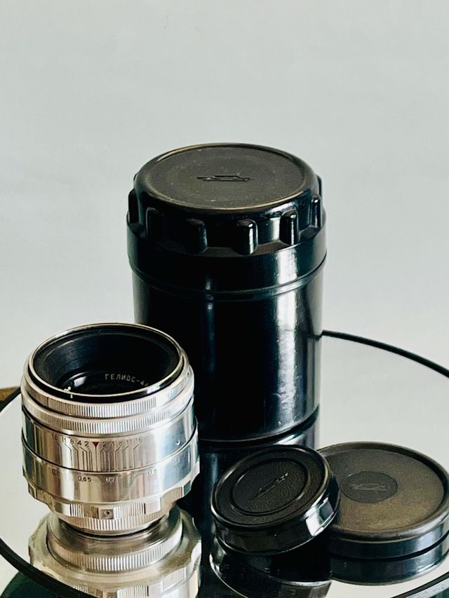 Helios-44/13 pétalas Raro Temprano.Tapas/Estuche.