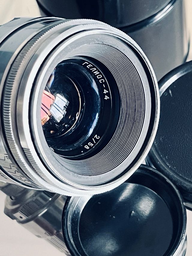 Helios-44/13 pétalas Raro Temprano.Tapas/Estuche.