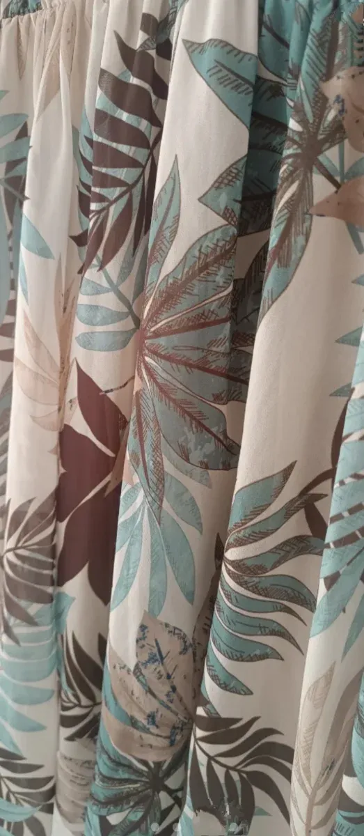 Vestido Mulaya estampado hojas talla única