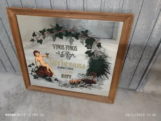 Espejo Publicidad Vino Rioja Berberana Antiguo