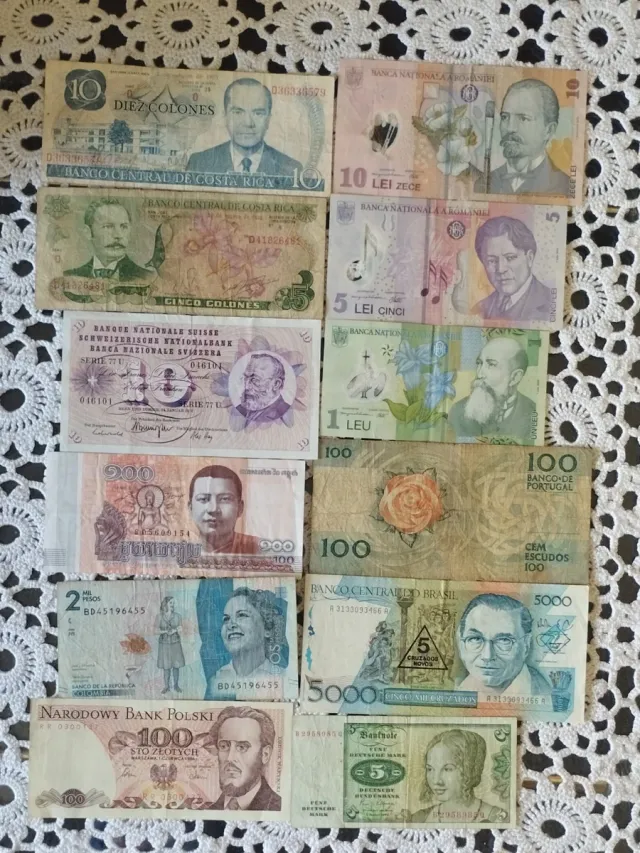 Lote de Billetes Extranjeros Varios