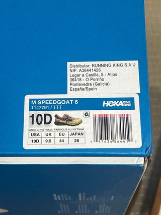Zapatillas Trail Hoka Speedgoat 6 con muy poco uso