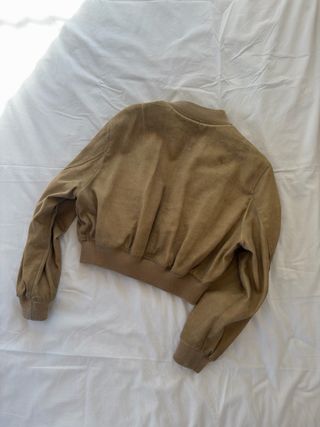Chaqueta Bomber Zara Camel Talla S