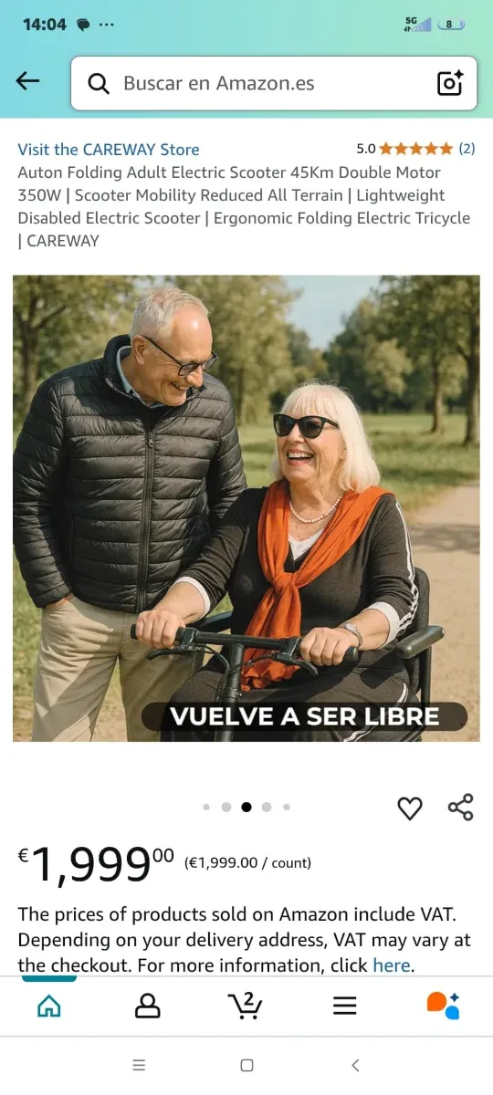 Silla de ruedas eléctrica plegable